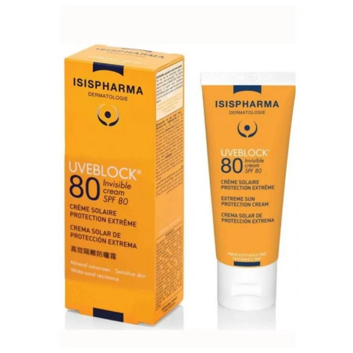 Isispharma Uveblock 80 Crème Invisible - 40ml