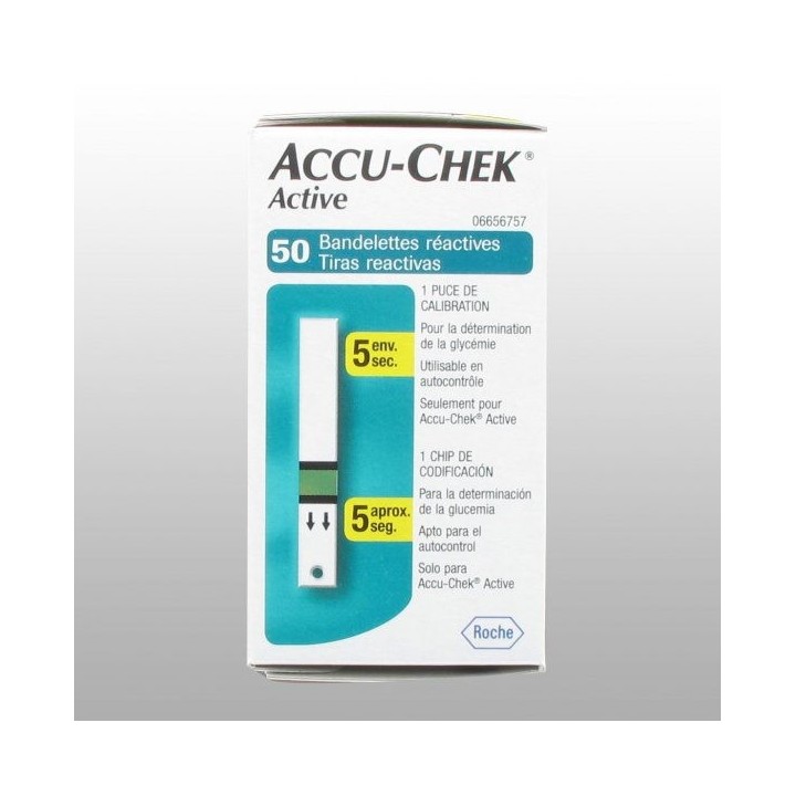 ACCU-CHEK Active Bandelettes de Test de Glycémie - 50 Unités