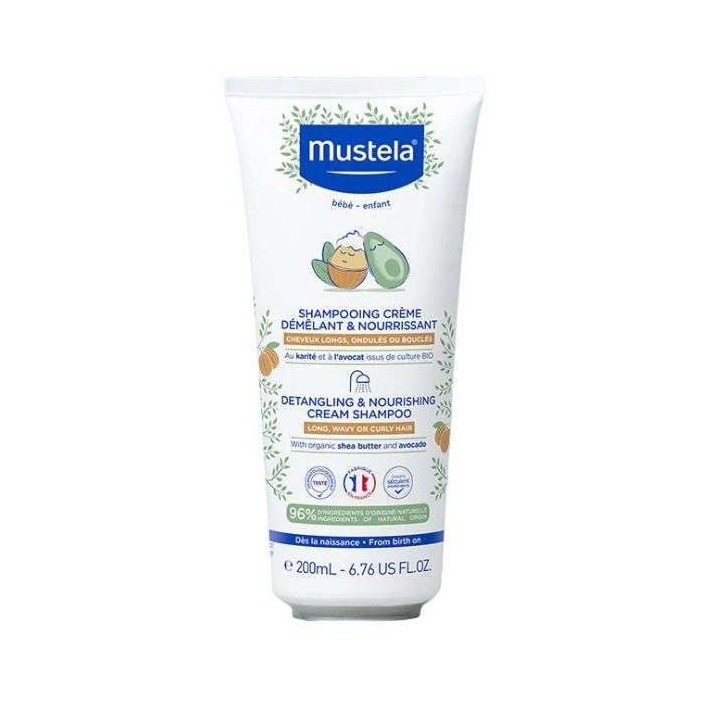 Mustela Shampooing Crème Démêlant et Nourrissant - 200ml