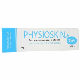 PHYSIOSKIN Bébé Soin Protecteur pour le Change à l'Oxyde de Zinc & Cire d'Abeille - Tube 30g