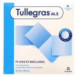 TULLEGRAS M.S. Pansements Vaselinés Stériles 10x10