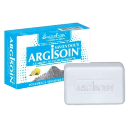 NATURESOIN Argisoin Savon Doux à l'Argile Blanche Kaolinite - Pain 125g
