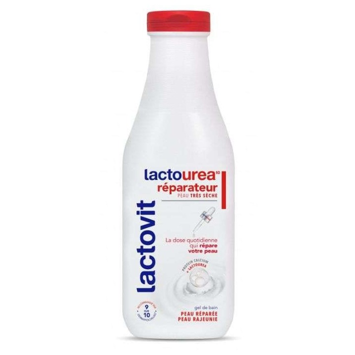 LACTOVIT Gel de Bain & Douche Réparateur à la Lait lactoserum & Protein Calcium - 600ml