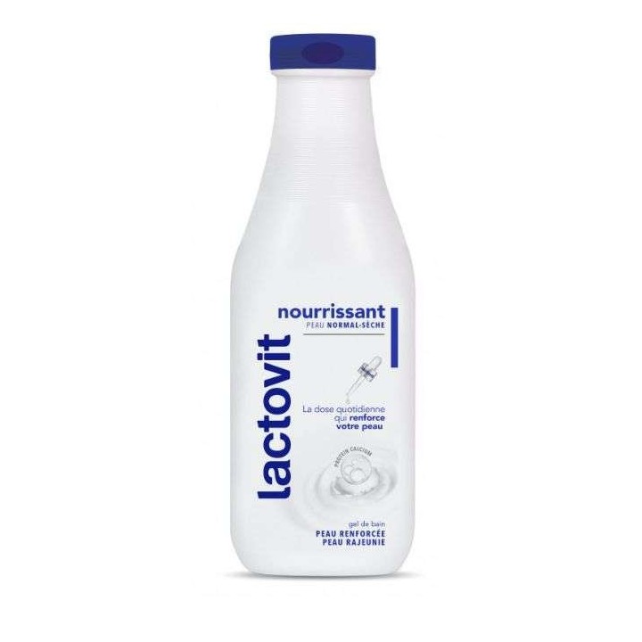 LACTOVIT Gel de Bain & Douche Nourrissant à la Lait lactoserum & Protein Calcium - 250ml
