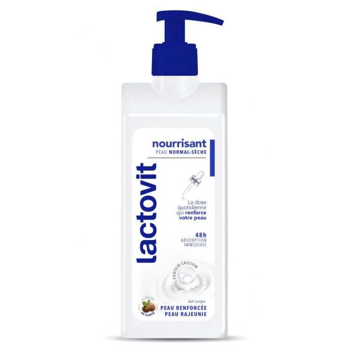 LACTOVIT Lait Corporel Nourrissant à la Protein Calcium - 400ml