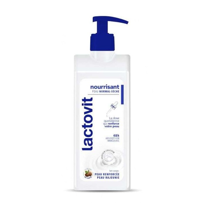 LACTOVIT Lait Corporel Nourrissant à la Protein Calcium - 250ml