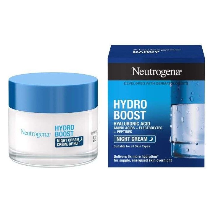 NEUTROGENA Hydro Boost Gel-Crème de Nuit Hydratant Régénérant - 50ml