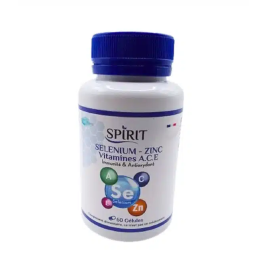 SPIRIT PHARMA Sélénium Zinc Vitamines A.C.E Complexe Antioxydant - 60 Gélules