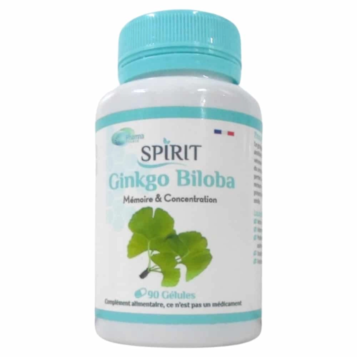 SPIRIT PHARMA Ginkgo Biloba Memoire & Circulation - 90 Gélules