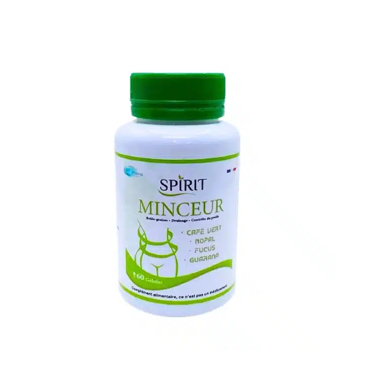 SPIRIT PHARMA Minceur Brûle-Graisse & Drainage (Café Vert, Nopal, Fucus, Guarana) - 60 Gélules