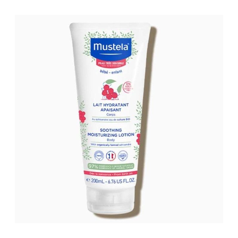 MUSTELA LAIT HYDRATANT APAISANT PEAU TRES SENSIBLE TUBE 200 ML