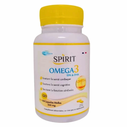 SPIRIT PHARMA Oméga 3 EPA & DHA 500mg Santé Cardiaque & Cérébrale - 120 Capsules
