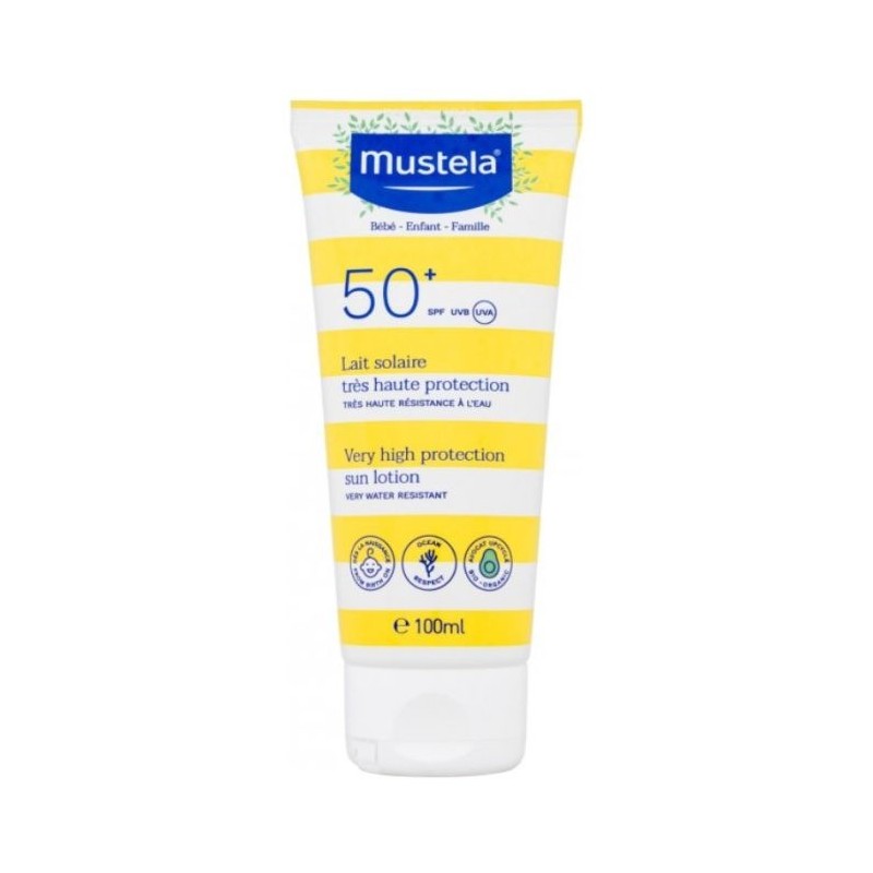 MUSTELA LAIT SOLAIRE TRES HAUTE PROTECTION SPF 50+ 100 ML
