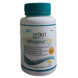 SPIRIT PHARMA Vitamine D3 5000 UI Immunité & Capital Osseux - 60 Capsules