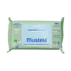 MUSTELA LINGETTES NETTOYANTES * 60