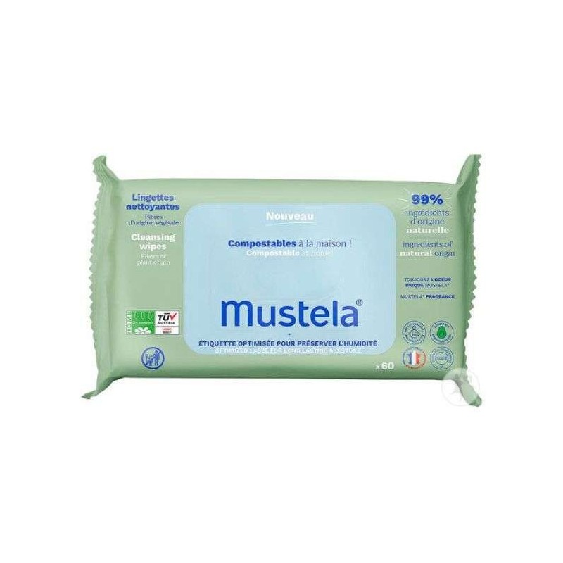 MUSTELA LINGETTES NETTOYANTES * 60