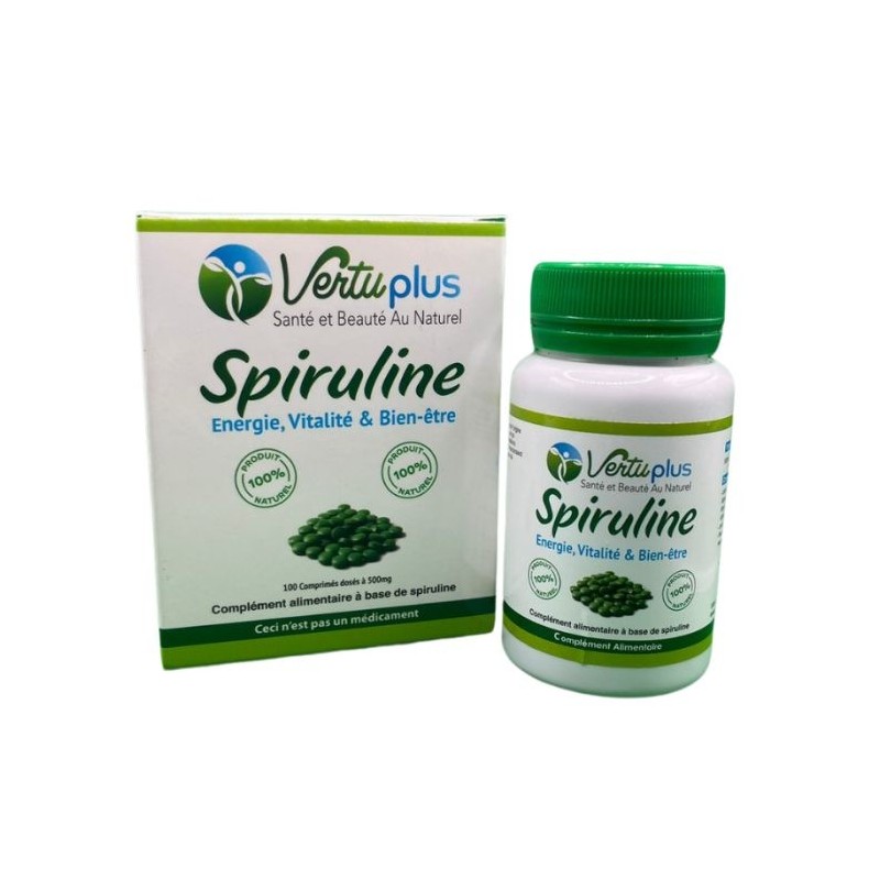 VERTUPLUS SPIRULINE 500 MG 100 COMPRIMES