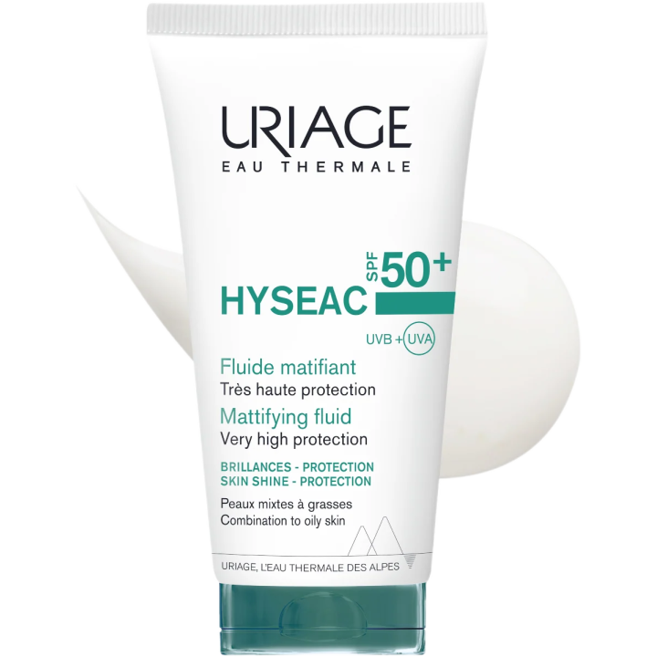 URIAGE Hyséac Fluide Hydratant Matifiant SPF50+ - 50ml
