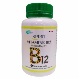 SPIRIT PHARMA Vitamine B12 Énergie & Système Nerveux - 30 Comprimés