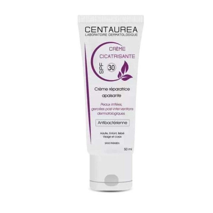 CENTAUREA Crème Cicatrisante Réparatrice Apaisante SPF30 - 50ml