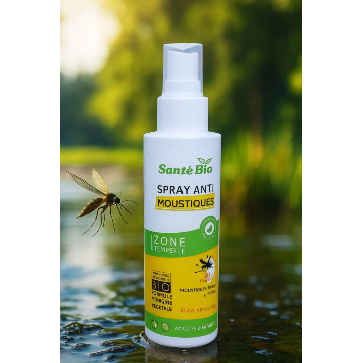 SANTÉ BIO Spray Anti-Moustiques Protection Naturelle - 125ml
