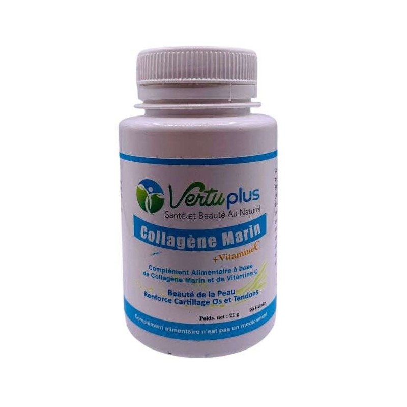 VERTUPLUS COLLAGENE MARIN + VITAMINE C 90 GELULES