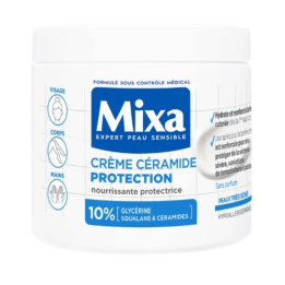 MIXA Crème Céramide Protection Visage, Corps & Mains - 400ml