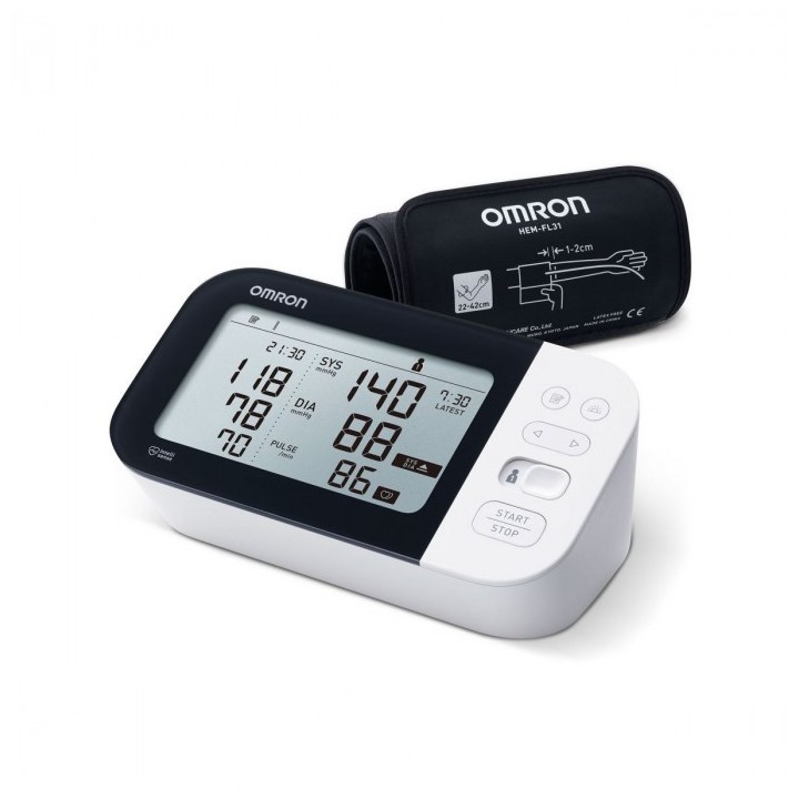 OMRON M7 Intelli IT Tensiomètre Électronique Bras Bluetooth & Intelli Wrap