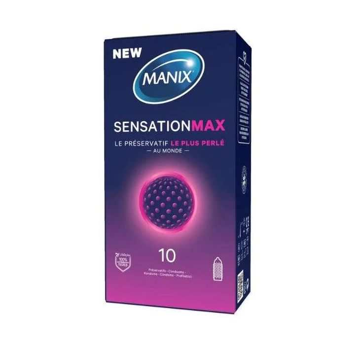MANIX Sensation Max Préservatifs Ultra-Fins Effet Peau Contre Peau - Boîte de 10