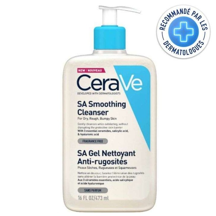 CERAVE SA Gel Nettoyant Anti-Rugosités Lissant & Apaisant - 473ml