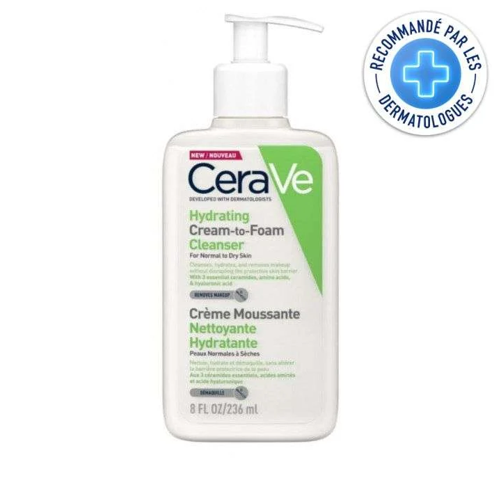 CERA VE Crème Moussante Hydratante Nettoyante & Démaquillante - 236ml