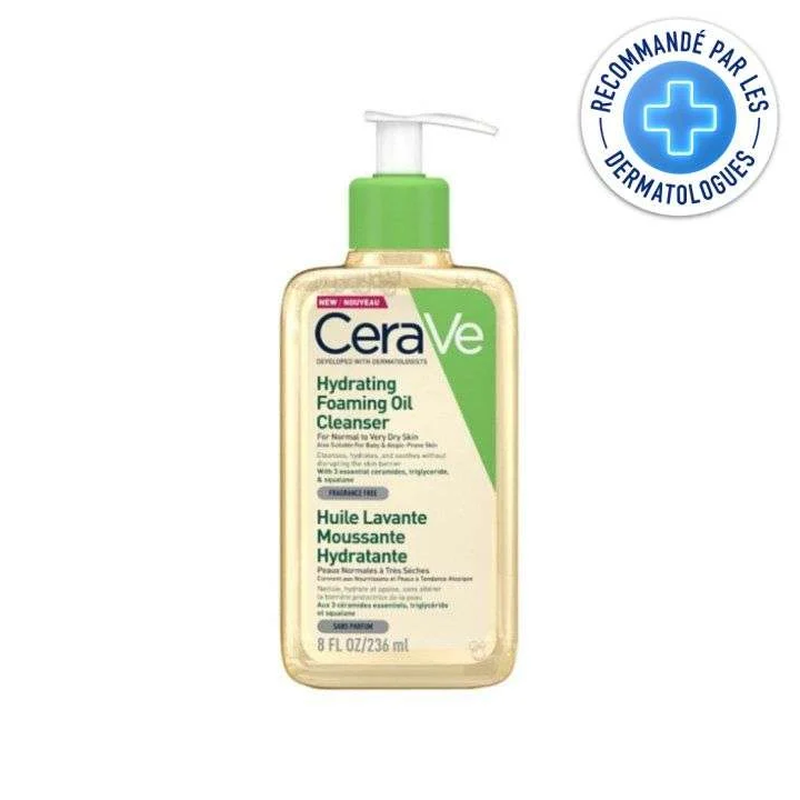CERAVE Huile Lavante Moussante Hydratante Nettoyante & Apaisante - 236ml