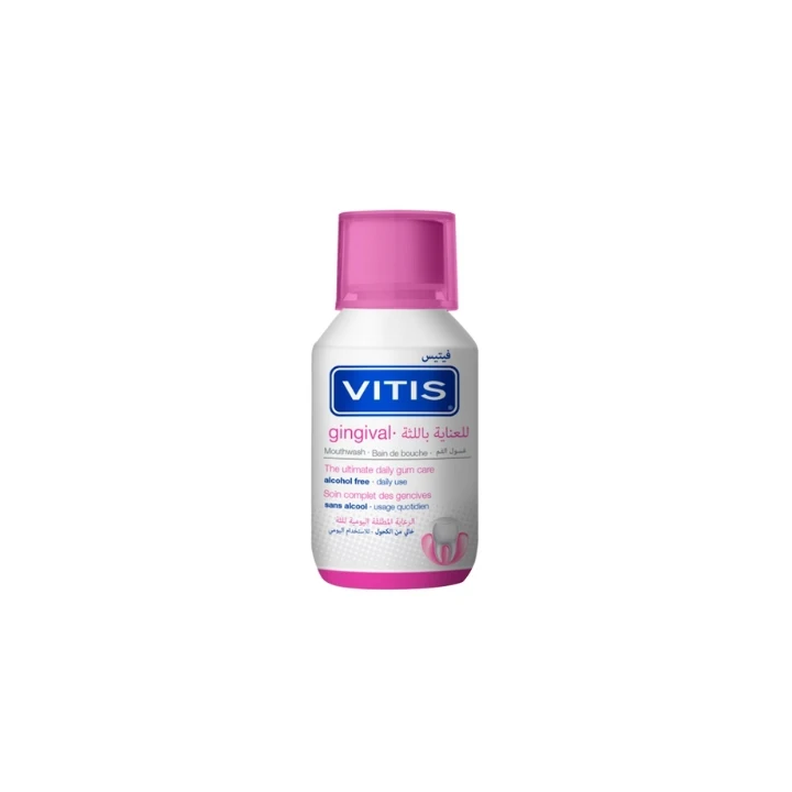 VITIS Bain de Bouche Gingival Anti-Plaque & Soin des Gencives Sensibles - 150ml