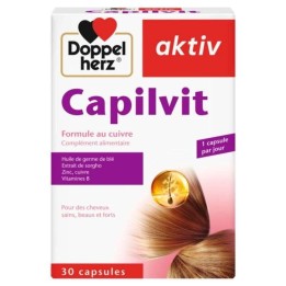 DOPPELHERZ AKTIV Capilvit Anti-Chute & Croissance Cheveux - 30 Capsules