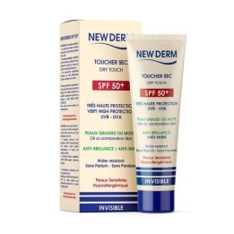 NEW DERM Crème Solaire Invisible SPF 50+ Toucher Sec - 50ml