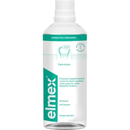 ELMEX Bain de Bouche Sensitive Protection Dents Sensibles & Collets Dénudés - 400ml