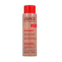 URIAGE Roséliane Fluide Dermo-Nettoyant Apaisant Anti-Rougeurs - 250ml