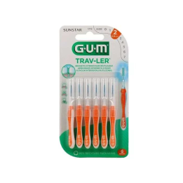 GUM Trav-Ler Brossettes Interdentaires 0.9mm Réf 1412 - Blister de 6 Unités