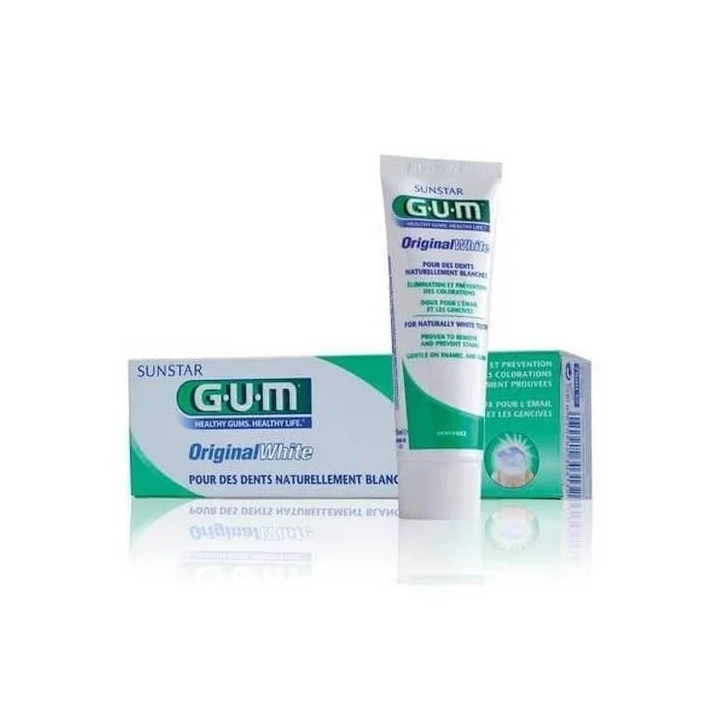 GUM Original White Dentifrice Blancheur Douceur Anti-Taches - 75ml