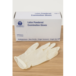 PHARCO Gants d’Examen en Latex Poudrés - Boîte de 100 gants