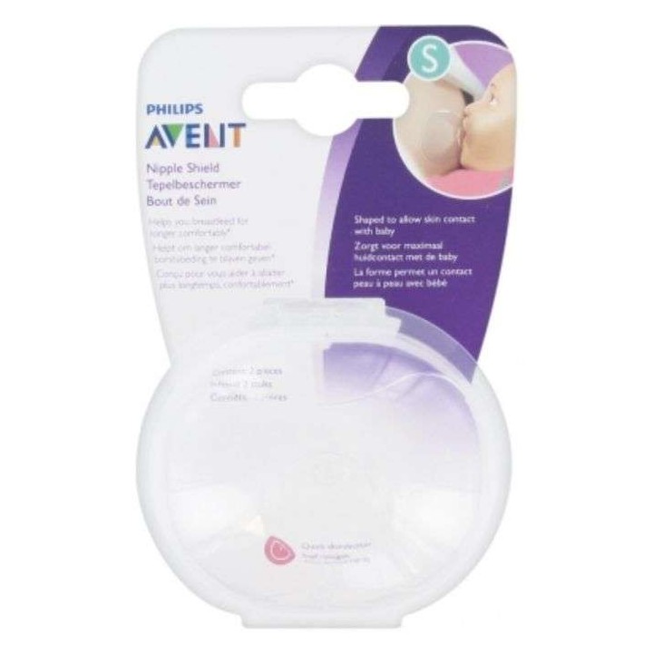 Philips Avent Protège-Mamelons (Bouts de Sein) Taille S - Lot de 2 avec étui