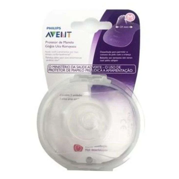 Philips Avent Protège-Mamelons (Bouts de Sein) Taille M - Lot de 2 avec étui