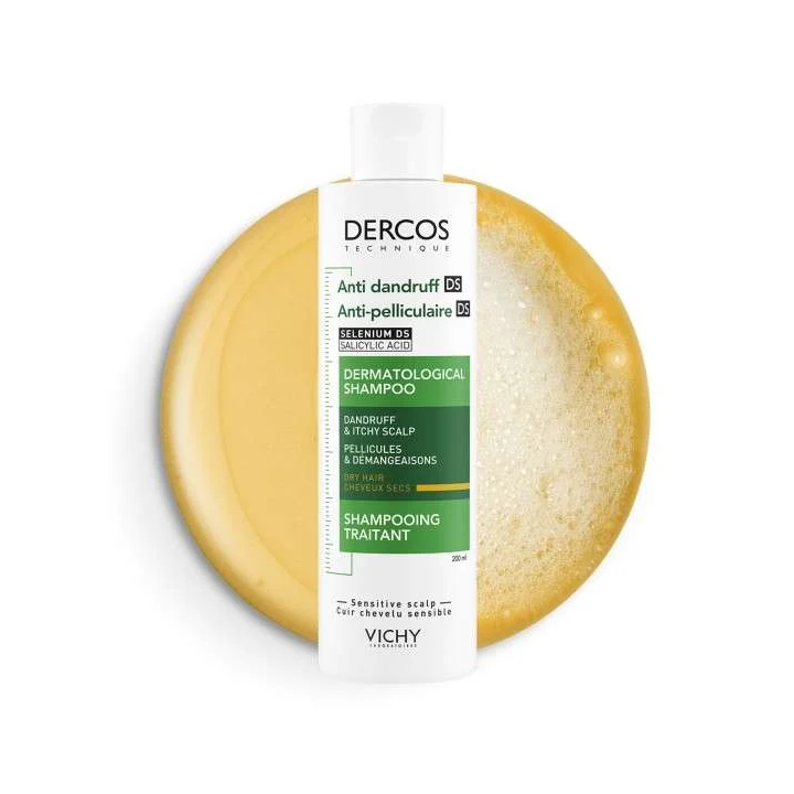 Vichy Dercos Technique Shampooing Anti-Pelliculaire DS Cheveux Secs - 200ml