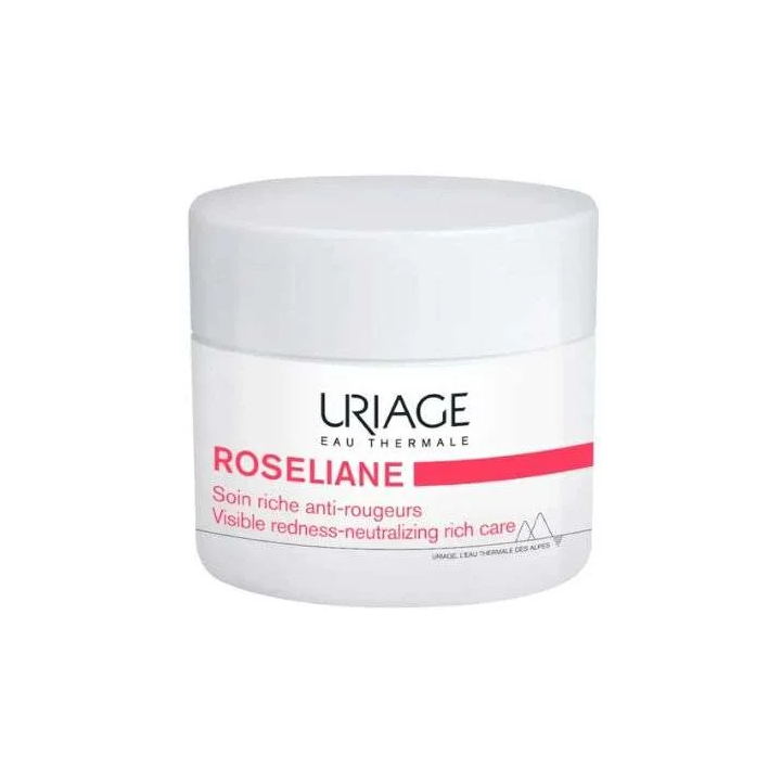 Uriage Roséliane Crème Riche Anti-Rougeurs Peaux Sèches à Très Sèches - 50ml